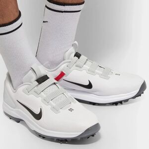 Nike Tiger Wood Golf Spiked White Shoes